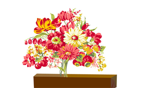 彩绘鲜花植物flash动画素材